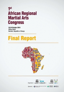 1st Afrcian Regional Martial Arts Congress Final Report Cover Page 